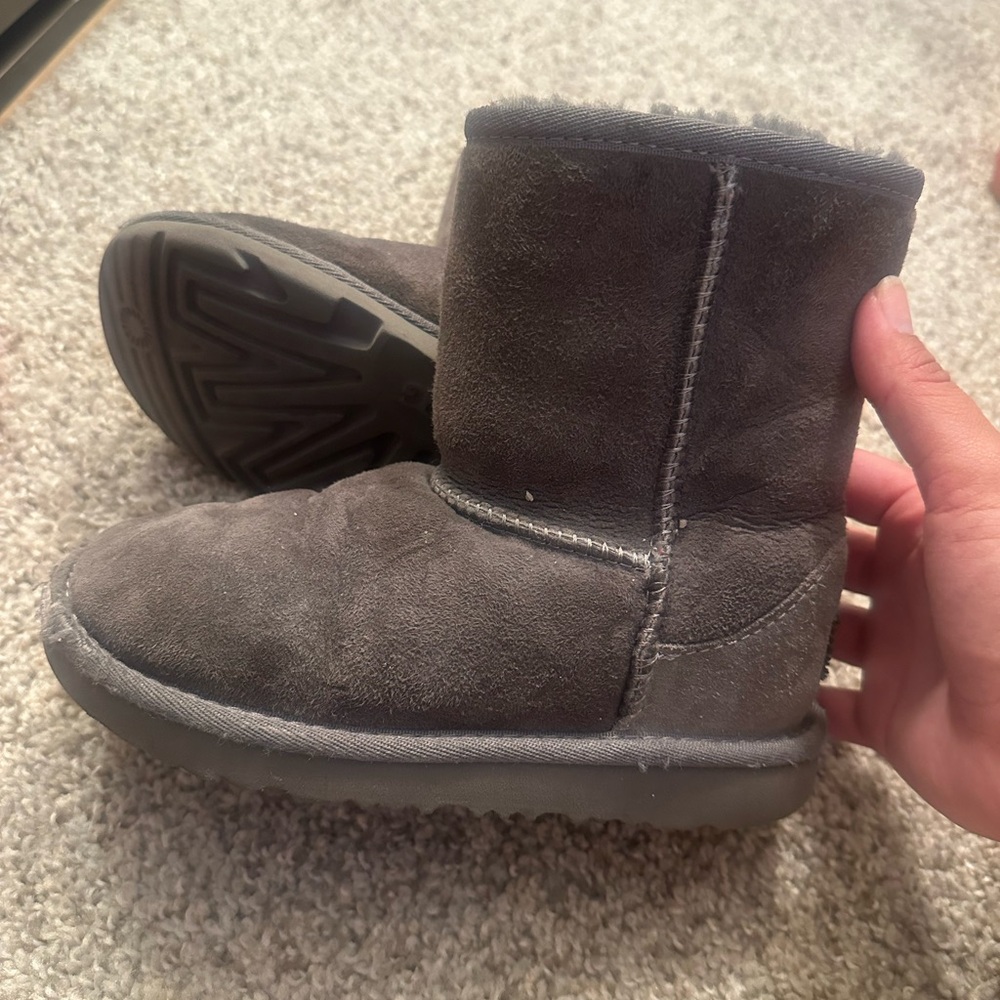 Gray Suede Boots